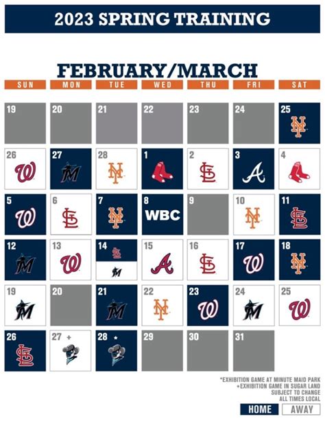 houston astros schedule 2023 spring training